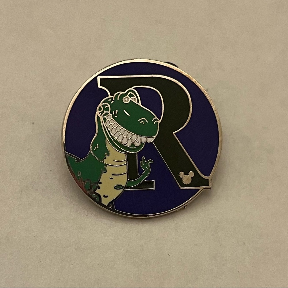 Disney R is for Rex Toy Story Alphabet Letter R Hidden Mickey Pin
